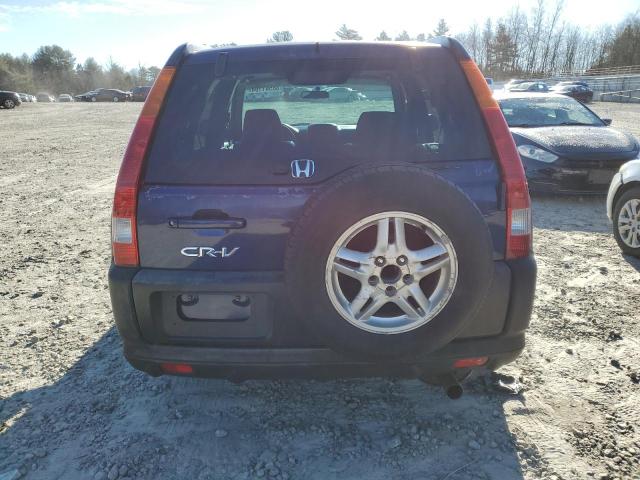 JHLRD77834C013767 - 2004 HONDA CR-V EX BLUE photo 6