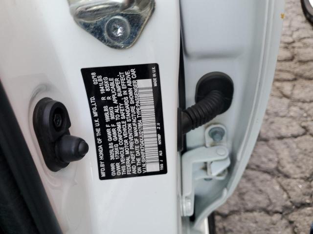 SHHFK7G4XJU217854 - 2018 HONDA CIVIC SPORT 白色 照片 12