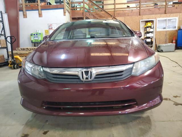 19XFB2F51CE049299 - 2012 HONDA CIVIC LX MAROON photo 5