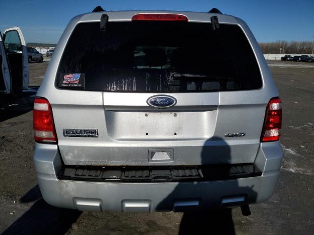 1FMCU9D72AKC28502 - 2010 FORD ESCAPE XLT SILVER photo 6