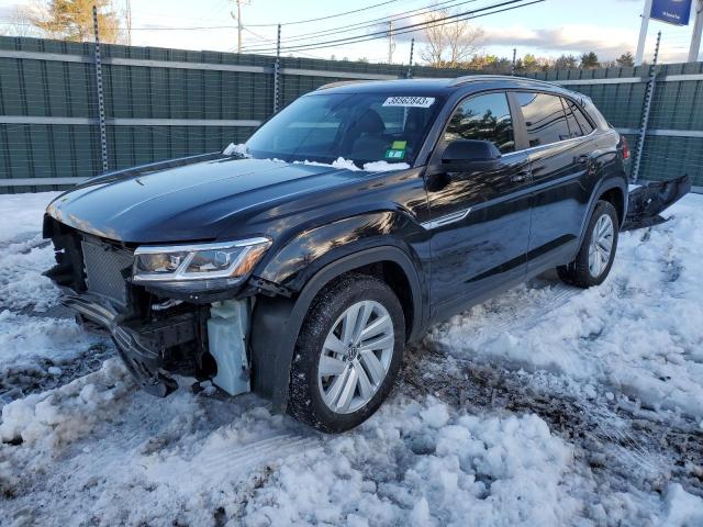 1V2KE2CA9MC208570 - 2021 VOLKSWAGEN ATLAS CROS SE შავი ფოტო 1