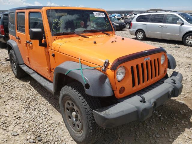 1C4BJWDG1DL502150 - 2013 JEEP WRANGLER U SPORT ORANGE photo 1