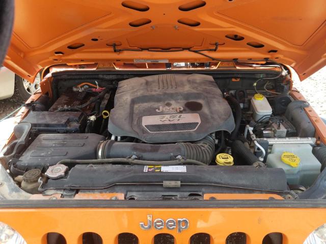 1C4BJWDG1DL502150 - 2013 JEEP WRANGLER U SPORT ORANGE photo 7