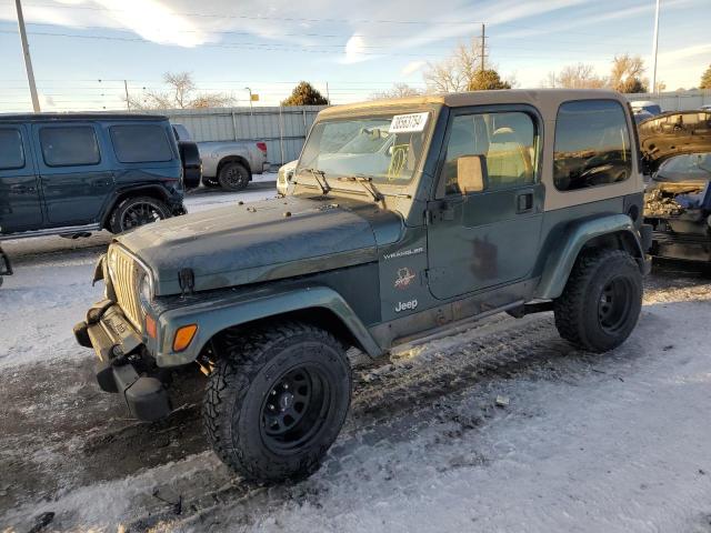 1J4FA59S92P754835 - 2002 JEEP WRANGLER / SAHARA GREEN photo 1