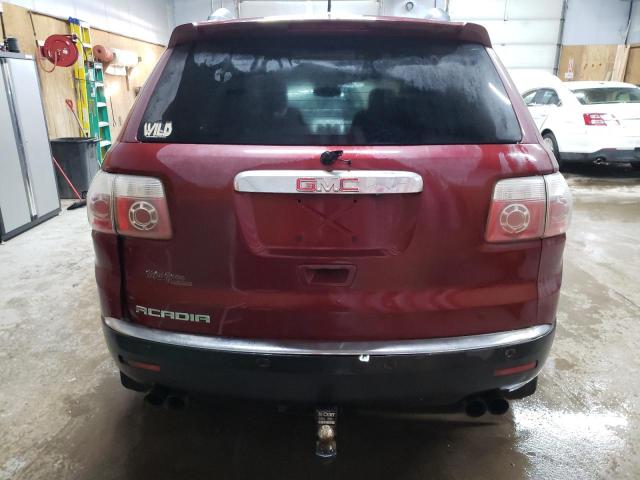 1GKLRLEDXAJ131601 - 2010 GMC ACADIA SLE BURGUNDY photo 6