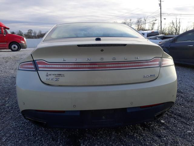 3LN6L2J97ER832125 - 2014 LINCOLN MKZ GOLD photo 6