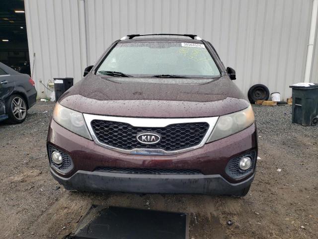 5XYKU3A63CG244855 - 2012 KIA SORENTO EX BLUE photo 5