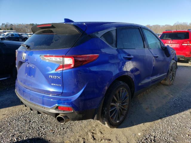 5J8TC2H82NL016587 - 2022 ACURA RDX A-SPEC ADVANCE BLUE photo 3