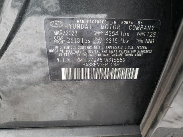 KMHL24JA5PA315589 - 2023 HYUNDAI SONATA SE GRAY photo 12