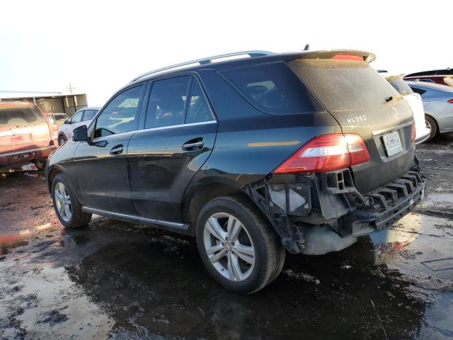 4JGDA5HB6CA030728 - 2012 MERCEDES-BENZ ML 350 4MATIC BLACK photo 2