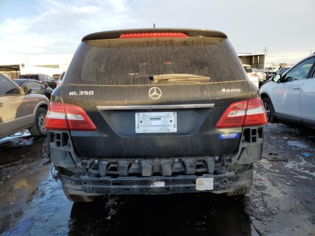 4JGDA5HB6CA030728 - 2012 MERCEDES-BENZ ML 350 4MATIC BLACK photo 6