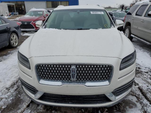 2LMPJ8J94KBL65693 - 2019 LINCOLN NAUTILUS WHITE photo 5