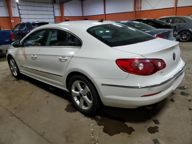 WVWHN9AN6CE505664 - 2012 VOLKSWAGEN CC LUXURY WHITE photo 2