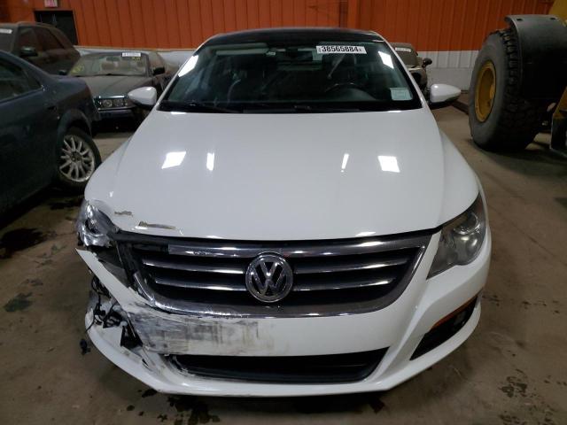 WVWHN9AN6CE505664 - 2012 VOLKSWAGEN CC LUXURY WHITE photo 5