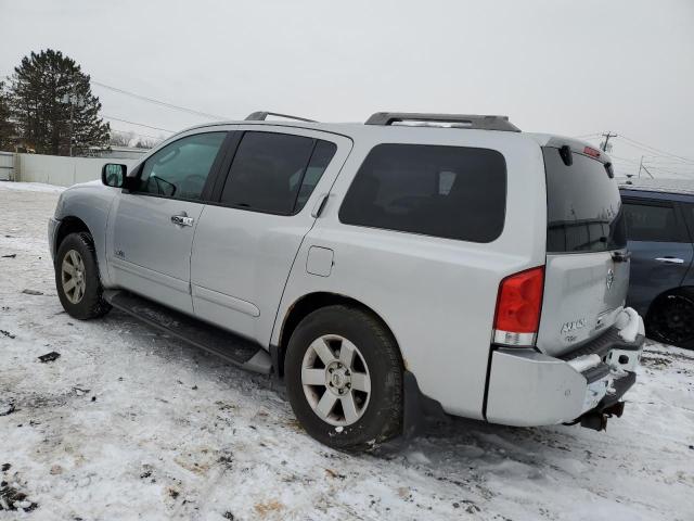 5N1AA08B95N720281 - 2005 NISSAN ARMADA SE SILVER photo 2