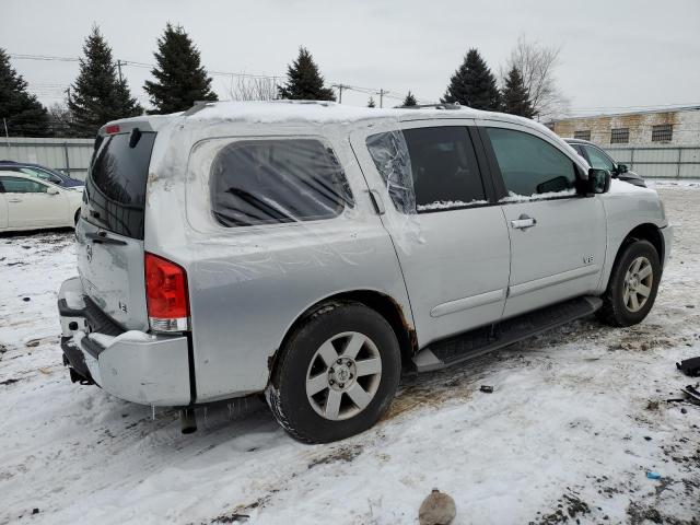 5N1AA08B95N720281 - 2005 NISSAN ARMADA SE SILVER photo 3