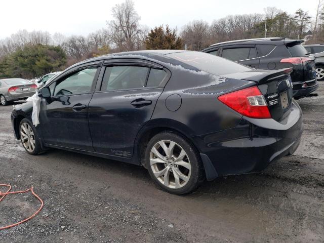 2HGFB6E58CH703651 - 2012 HONDA CIVIC SI BLACK photo 2