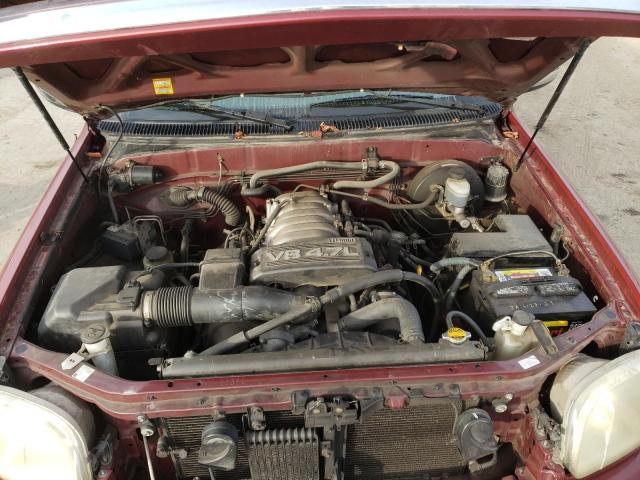 5TBRT34134S449526 - 2004 TOYOTA TUNDRA ACCESS CAB SR5 BURGUNDY photo 11