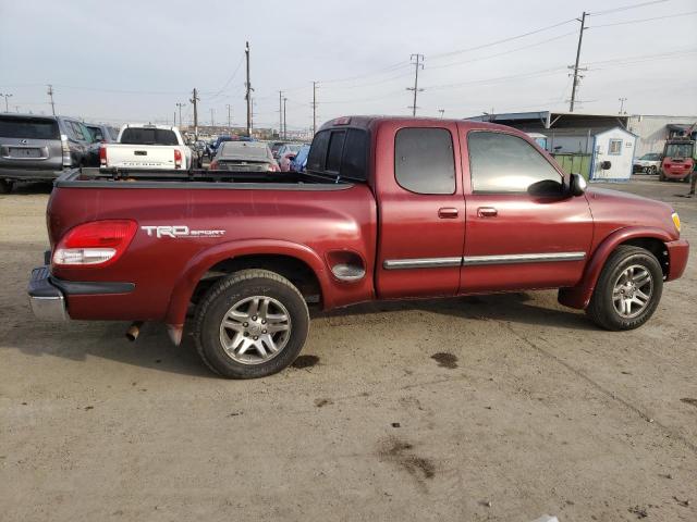 5TBRT34134S449526 - 2004 TOYOTA TUNDRA ACCESS CAB SR5 BURGUNDY photo 3