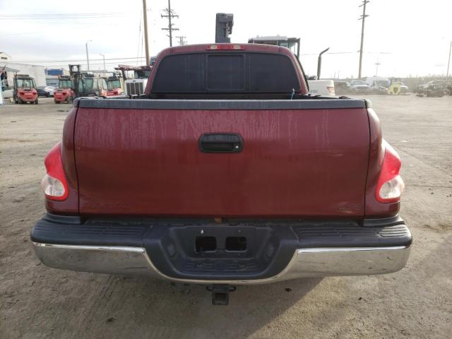 5TBRT34134S449526 - 2004 TOYOTA TUNDRA ACCESS CAB SR5 BURGUNDY photo 6