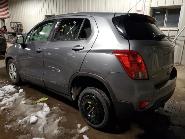 3GNCJKSB4LL137722 - 2020 CHEVROLET TRAX LS GRAY photo 2