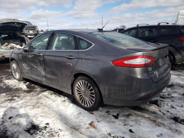 3FA6P0RU1DR343536 - 2013 FORD FUSION TITANIUM HEV GRAY photo 2