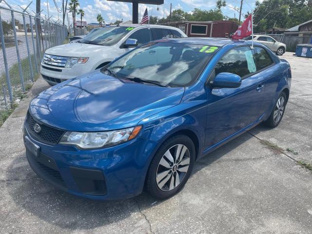 KNAFU6A25D5743728 - 2013 KIA FORTE EX BLUE photo 2