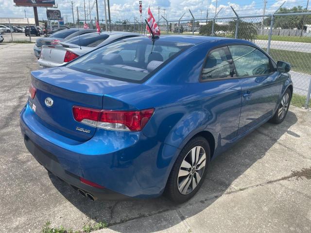 KNAFU6A25D5743728 - 2013 KIA FORTE EX BLUE photo 4