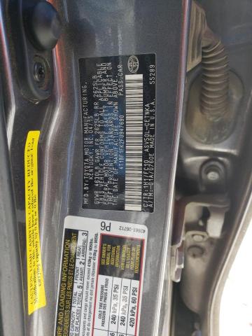 4T1BF1FK2FU947690 - 2015 TOYOTA CAMRY LE GRAY photo 13