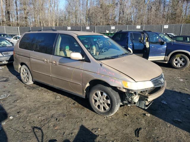 2HKRL18672H531912 - 2002 HONDA ODYSSEY EX BEIGE photo 4