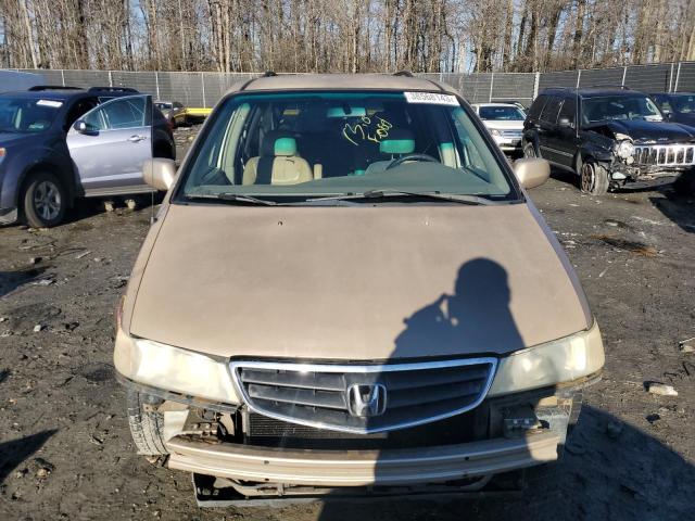 2HKRL18672H531912 - 2002 HONDA ODYSSEY EX BEIGE photo 5