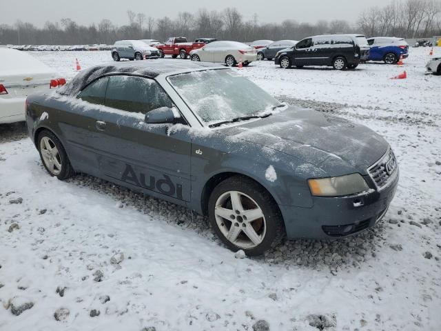 WAUAT48H64K018412 - 2004 AUDI A4 3.0 CABRIOLET SILVER photo 4