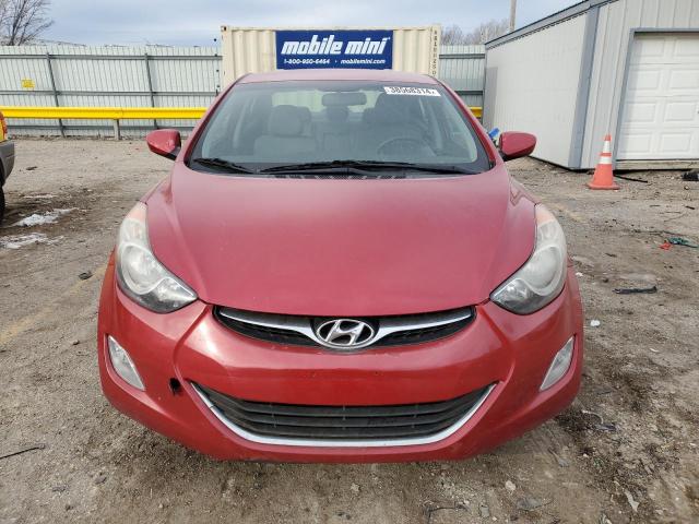 KMHDH4AE2DU944288 - 2013 HYUNDAI ELANTRA GLS RED photo 5