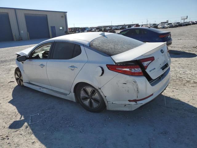 KNAGM4AD0C5027005 - 2012 KIA OPTIMA HYBRID WHITE photo 2