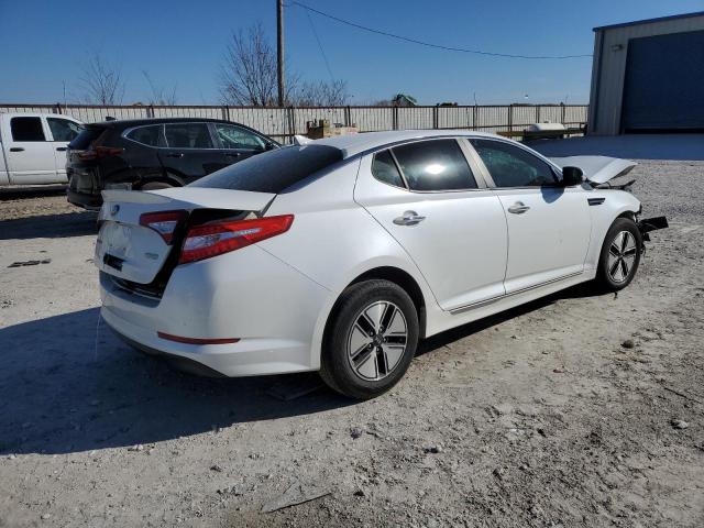 KNAGM4AD0C5027005 - 2012 KIA OPTIMA HYBRID WHITE photo 3