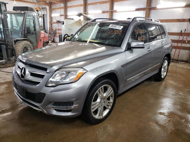 WDCGG8JB4EG313988 - 2014 MERCEDES-BENZ GLK 350 4MATIC SILVER photo 1