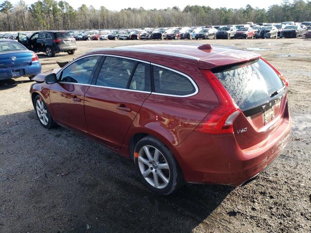 YV140MEK9G1292989 - 2016 VOLVO V60 T5 PREMIER ORANGE photo 2