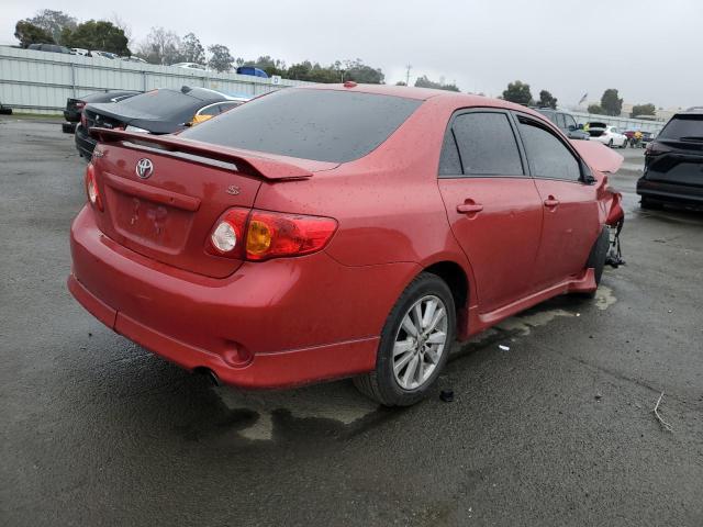 1NXBU4EE6AZ280389 - 2010 TOYOTA COROLLA BASE RED photo 3