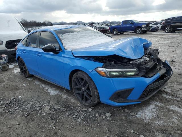 19XFL2H89NE007633 - 2022 HONDA CIVIC SPORT BLUE photo 4