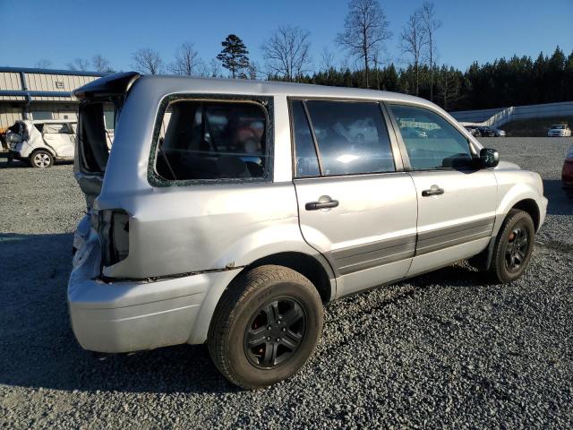 2HKYF181X5H556461 - 2005 HONDA PILOT LX SILVER photo 3