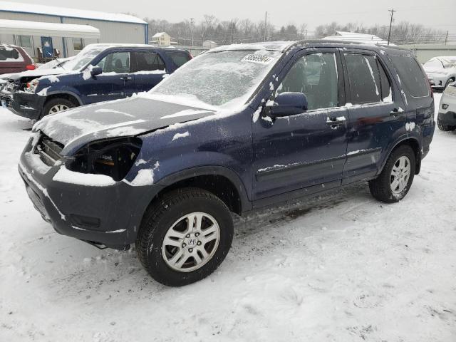 SHSRD77894U253480 - 2004 HONDA CR-V EX BLUE photo 1