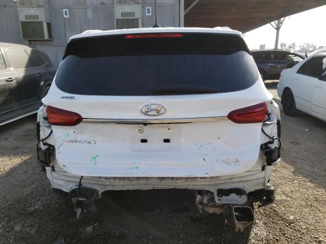 5NMS23AD1KH081275 - 2019 HYUNDAI SANTA FE SE WHITE photo 6