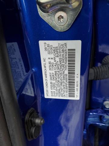 19UUB3F67LA000165 - 2020 ACURA TLX TECHNOLOGY ლურჯი ფოტო 12