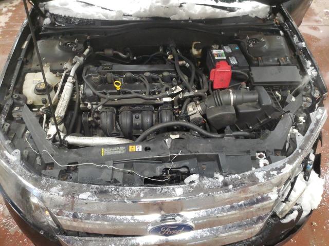 3FAHP0HA2BR200351 - 2011 FORD FUSION SE BLACK photo 11