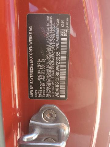 WBAHF3C58KWW23955 - 2019 BMW Z4 SDRIVE30I RED photo 13