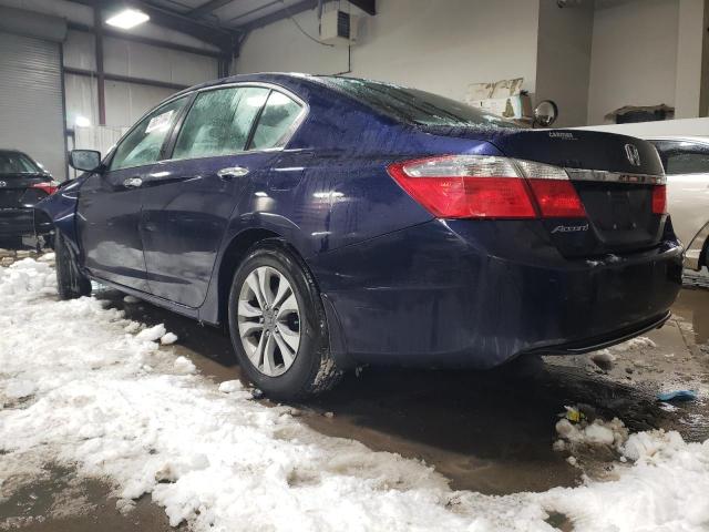 1HGCR2F33EA270892 - 2014 HONDA ACCORD LX BLUE photo 2