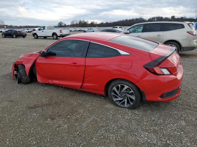 2HGFC4B69KH302154 - 2019 HONDA CIVIC LX RED photo 2