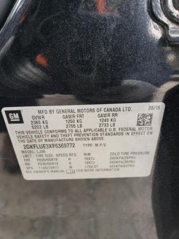 2GKFLUE3XF6369772 - 2015 GMC TERRAIN DENALI BLACK photo 13