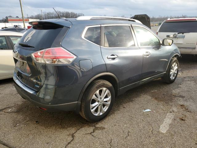 5N1AT2MV0EC866750 - 2014 NISSAN ROGUE S TEAL photo 3