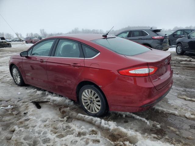 3FA6P0LU9ER328731 - 2014 FORD FUSION SE HYBRID BURGUNDY photo 2